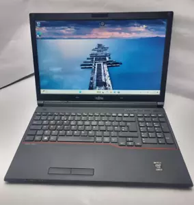 CHEAP Fujitsu Lifebook 15.6" Laptop Core i5 8Gb RAM 128Gb SSD Windows 11 RED - Picture 1 of 10