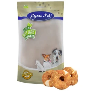 1 kg Kauringe mit Hühnerbruststreifen Kausnack Kauartikel Hund Huhn Lyra Pet® - Bild 1 von 7