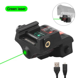 Green Laser Sight Glock Pointer USB Rechargeable Beam 17 18c 19 21 26 - Picture 1 of 22