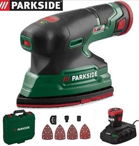 Parkside 12V Cordless Detail Multi Sander Starter Set With 2Ah Battery & Charger - Picture 1 of 14