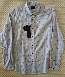 NWT Antony Morato Slim Fit Button-up Shirt Pietra Men's Size 52 (XL) MSRP $189 - Picture 1 of 8