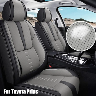 For Toyota Prius 2003-2015 Car 5-Seat Covers PU Leather Front & Rear Cushion Pad Foto 1 de 4