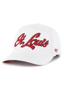 2025 St. Louis Cardinals 47 Marca Hombres Blanco Sobremano Script Enganche Snapback Sombrero - Imagen 1 de 4