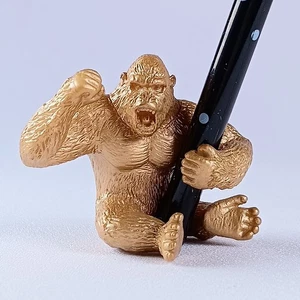 Golden Gorilla Figure, Pencil Holder From Japan - Picture 1 of 8