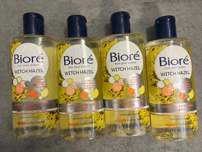 Biore Witch Hazel Pore Clarifying Toner 0.8 Fl Oz ~ 4 Pack - Image 1 of 4