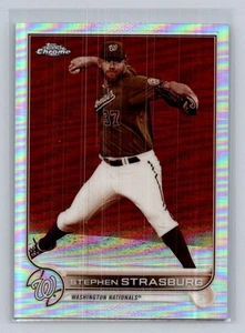 2022 Topps Chrome #184 Stephen Strasburg Sepia Refractor - Picture 1 of 2