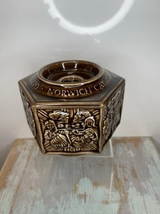 Vintage Kerzenhalter Holkham Keramik Norwich Kathedrale Dach Bosse abgebildet - Bild 1 von 8