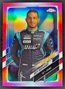 2021 Topps Chrome Formula 1 F1 #72 Roy Nissany Red Refractor 5/5 - Picture 1 of 2