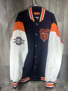 Giacca Chicago Bears NFL Uomo G-III Championship Logo Ricamato Sm fino a 4X - Foto 1 di 7