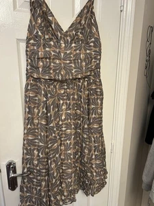Ted Baker Size 3 Uk 12 Silk Dress - Picture 1 of 7