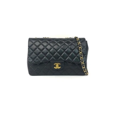 CHANEL Classic Flap Maxi Sheepskin Black Bags - Image 1 of 4