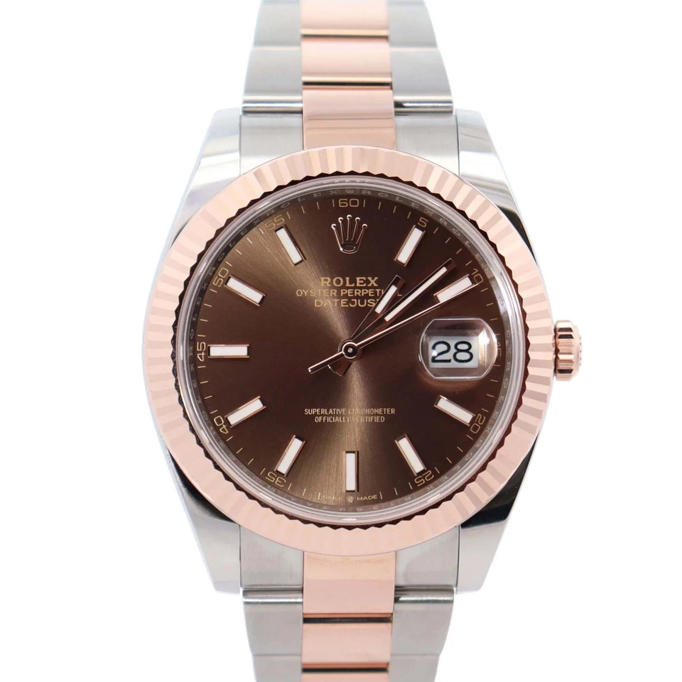 Reloj Rolex Datejust 41mm esfera chocolate Ref# 126331 Foto 1 de 4