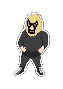 Adhesivo troquelado vinilo personalizado Assassin #2 Retro Wrestling Legend 4x2,5 - Imagen 1 de 1