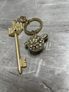 Disney Parks Magic Kingdom Castle Key Keychain Mickey Charm - Picture 1 of 5