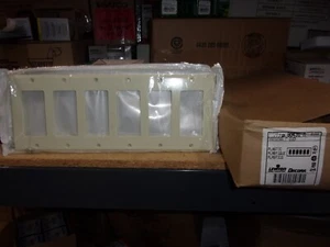 Leviton 80436-A 6-Gang Decora Plastic Standard Wallplate Cover Almond 7-pack - Picture 1 of 3