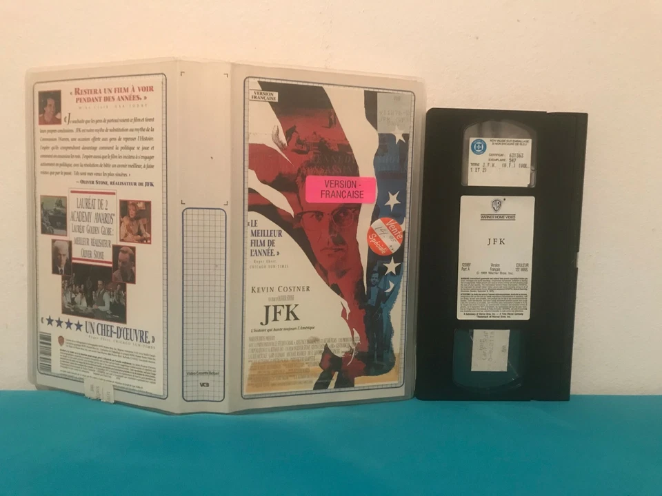 JFK VHS cinta y estuche ALQUILER FRANCÉS  Foto 1 de 1