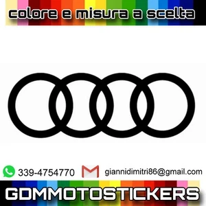 Adesivo logo AUDI misura e colore a scelta - Picture 1 of 20