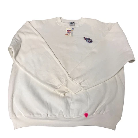 Vintage Dynasty NFL Tennessee Titans Graphic White XXL Stained Sweater 4728 Cover