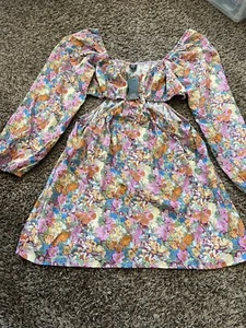 Wild Fable Womens Size XXL Long Sleeve Cut Out Sides Dress Multicolor Floral NWT - Picture 1 of 5