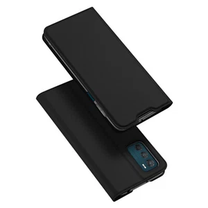 DUX DUCIS Skin Pro Faux Leather Wallet Flip Case for Motorola Moto G42 - Black - Picture 1 of 10