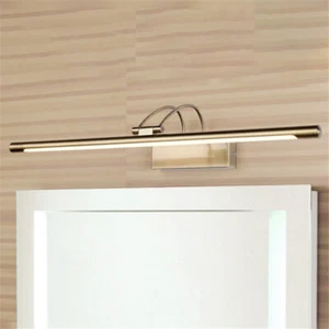 Antique Brass LED Wall Sconce Bathroom Vanity Lighting Fixture Picture Light - Picture 1 of 6