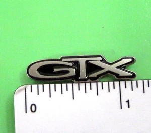 GTX script - hat pin , lapel pin, tie tac GIFT BOXED silvertone - Picture 1 of 5