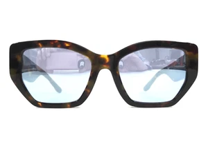 Tory Burch Sunglasses TY7187U 1944/1U Tortoise Cat Eye Frames Blue Mirror Lenses - Picture 1 of 12