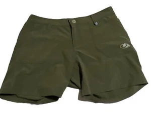 Womens Mossy Oak Green Cool Core Fishing Shorts With Logos Size Medium - Picture 1 of 4