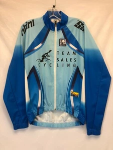 Chaqueta de ciclismo Team Sales en azul de Santini - Imagen 1 de 7