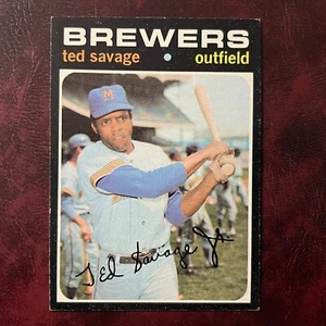 1971 Topps Set TED SAVAGE #76 MILWAUKEE BREWERS - NR-MINT *HIGH GRADE* - Picture 1 of 2