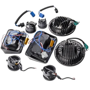 LED Lighting Package Headlamp Fog Turn Tail for Jeep Wrangler JK 07-18 2&4Door - Picture 1 of 12