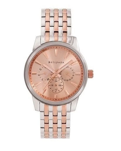 Reloj SILPADA At First Blush acero inoxidable 2 tonos T3369 ~ NUEVO ~ PRECIO DE VENTA SUGERIDO POR EL FABRICANTE $259 Foto 1 de 3