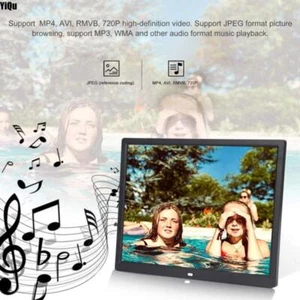 15" HD Digital Photo Frame 1024 x 768 Resolution Support MP3/MP4/Image Playback - Picture 1 of 11