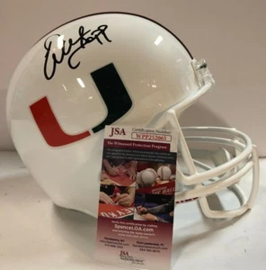 WARREN SAPP AUTOGRAPHED SIGNED MIAMI HURRICANES FULL SIZE HELMET JSA COA - Picture 1 of 3