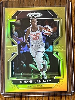2022 Panini Prizm WNBA Prizms Gold #101 Briann January /10 Seattle Storm - Image 1 of 2