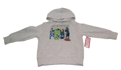 Sudadera con Capucha Marvel Avengers Niños Héroes Estampado Gráfico Gris Talla 4 Foto 1 de 4