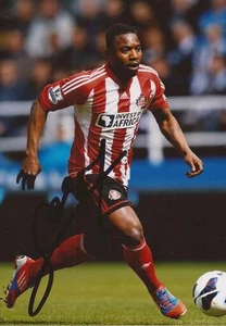 SUNDERLAND: STEPHANE SESSEGNON SIGNED 6x4 ACTION PHOTO+COA - Picture 1 of 1