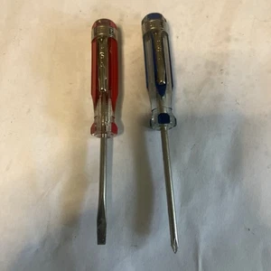 2 Vintage STANLEY POCKET SCREWDRIVERS USA - Picture 1 of 5