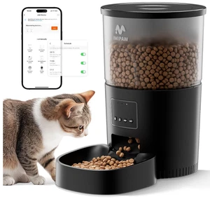Pet Food Dispenser Automatic Cat Feeder with 2.4GHz WiFi & App Control - Picture 1 of 12