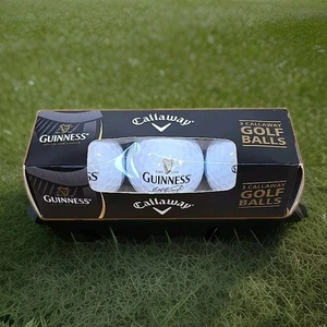 Guinness Themed Callaway Golf Balls - Set of 3 Rare Beer #2 Genuine Brand New - Picture 1 of 8