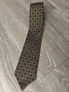 Vintage Brooks Brothers Herren Seidenkrawatte Hergestellt in den USA Geometrisch Mehrfarbig - Bild 1 von 6