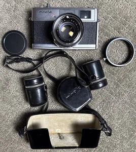 Minolta Hi-Matic 7s 35 mm fotocamera telemetro Rokkor 45 mm f/1.8 obiettivo extra come nuova - Foto 1 di 22