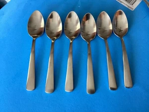 Oneida Nocha Satin - Teelöffel sechs (6) 18/0 Edelstahl, 6 1/4" lang - Bild 1 von 13