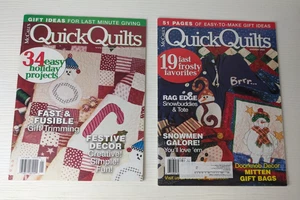MCCALL'S QUICK QUILTS MAGAZINE-lot of 2 Easy to Make Christmas ideas Jan 04/05 - Picture 1 of 6