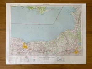 Vintage USGS Rochester New York Ontario 1961 1973 Topographic Map 1:250000 - Picture 1 of 1