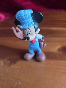 Disney Train Schaffner Mickey Mouse PVC Ingenieur Figur Figurine 3" blau - Bild 1 von 4