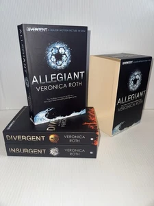 Divergent Series Box Set Insurgent Allegiant - Veronica Roth Paperbacks UK ed - Picture 1 of 21