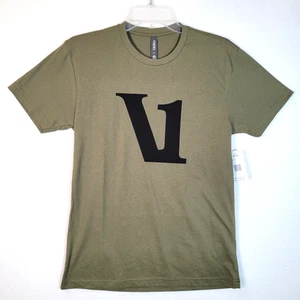 T-shirt maglietta uomo girocollo logo Vuori verde taglia small sport outdoor yoga - Foto 1 di 6