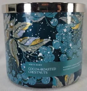 White Barn Candle: COCOA-ROASTED CHESTNUTS Bath Body Works Duft 3-Docht 14,5oz - Bild 1 von 5