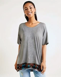 Tunica LuLaRoe Irma Aztec relaxed oversize manica corta alta bassa - Foto 1 di 9